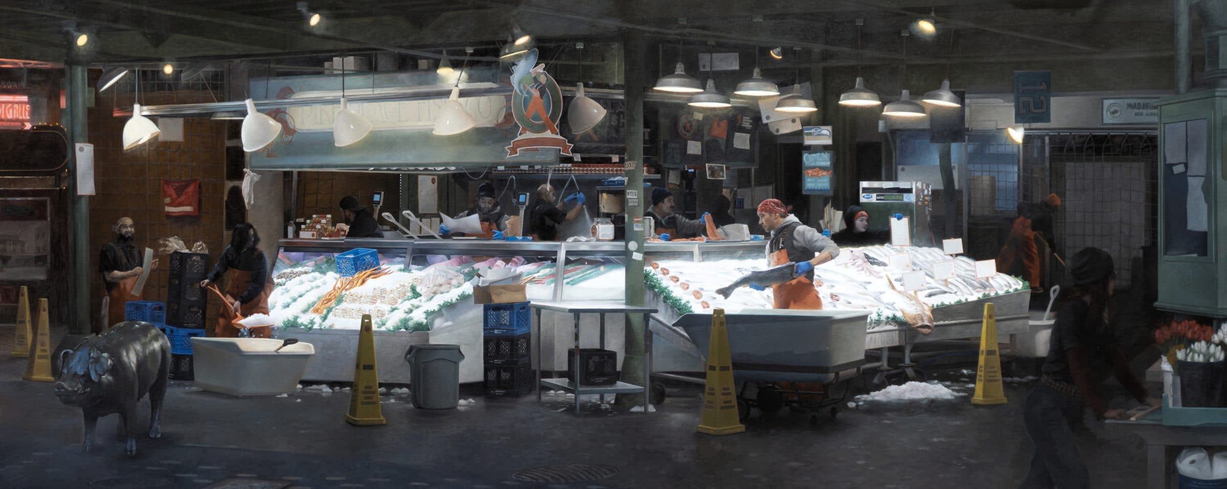 The Fishmongers of Pike Place Market by Jackson Wrede